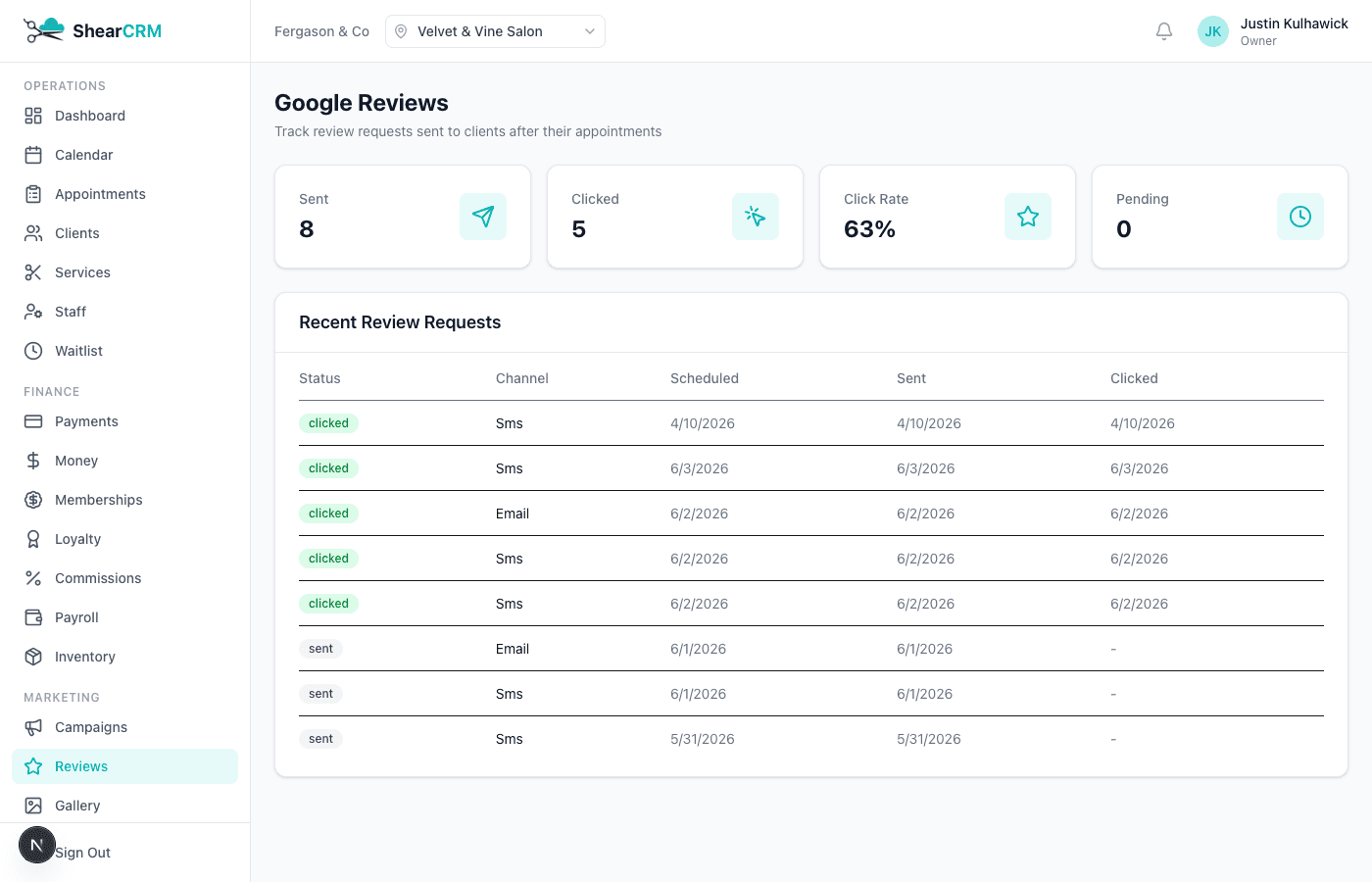 Google Review Automation screenshot